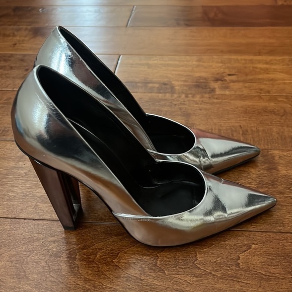 Poiret Toe Pump Metal Rod Heel Italian Shoes size 39.5 - Picture 9 of 16